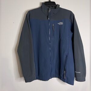 The North Face TNF Soft Shell boys Jacket Mock Neck Blue
